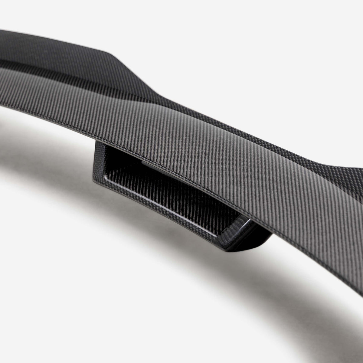 2024-26 Ford Mustang Type-GTG carbon fiber rear spoiler with Gurney flap view 4