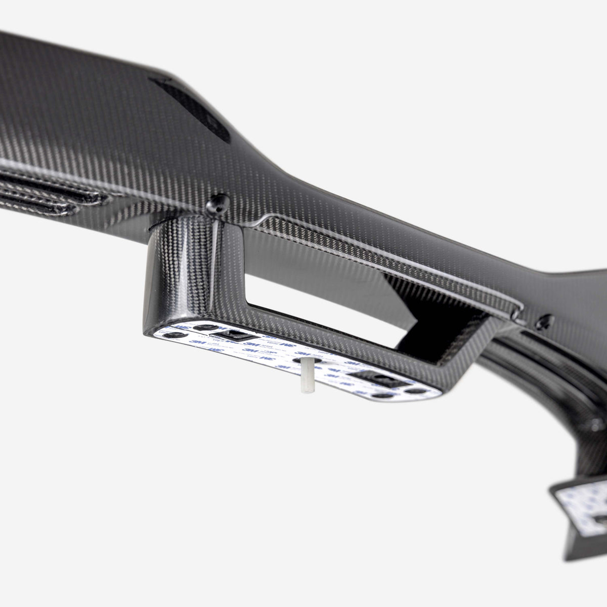 2024-26 Ford Mustang Type-GTG carbon fiber rear spoiler with Gurney flap view 7