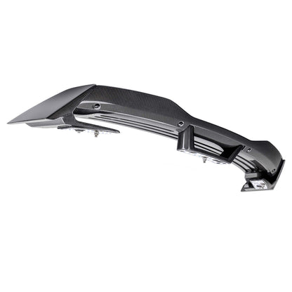 Anderson Composites Type-AC carbon fiber spoiler with Gurney flap for 2024-26 Mustang Dark Horse view 3