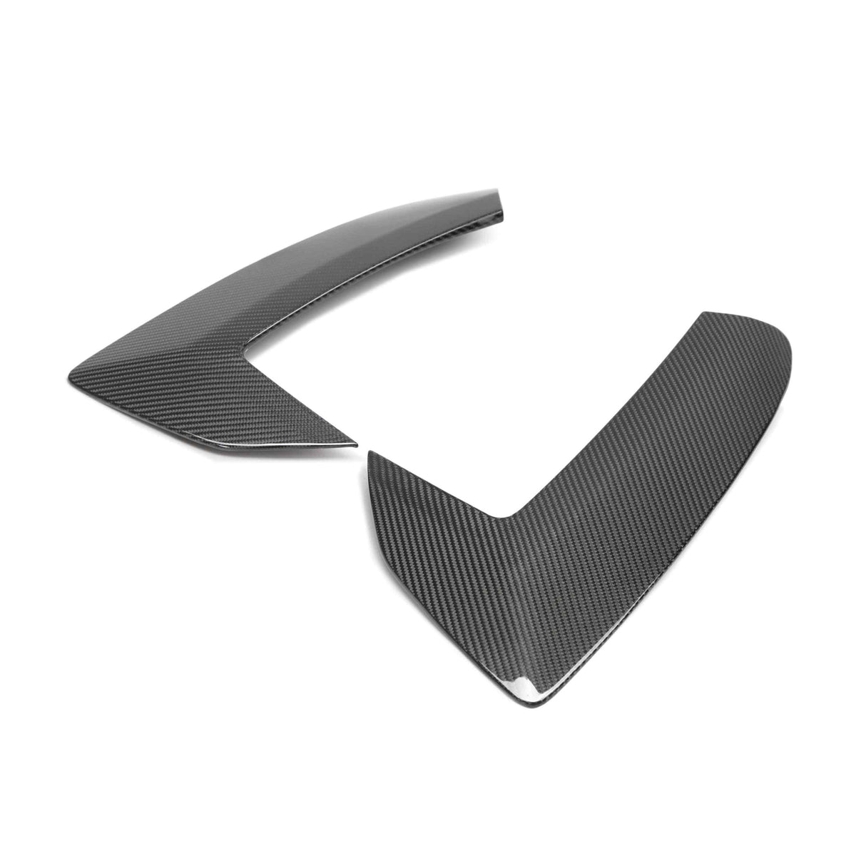 Anderson Composites Dry Carbon Fiber Side Scoop Trim for 2020–2024 Chevrolet Corvette C8 Stingray (Pair) — view 1
