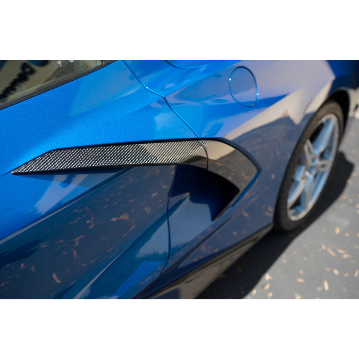 Anderson Composites Dry Carbon Fiber Side Scoop Trim for 2020–2024 Chevrolet Corvette C8 Stingray (Pair) — view 6