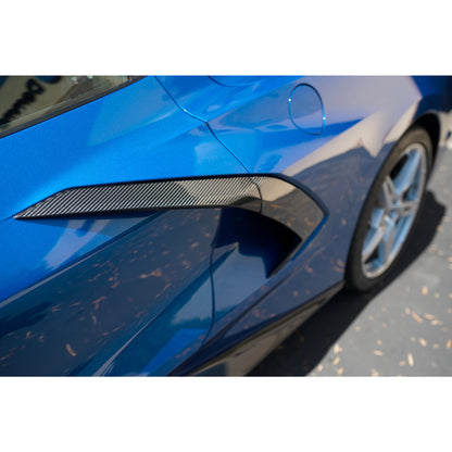 Anderson Composites Dry Carbon Fiber Side Scoop Trim for 2020–2024 Chevrolet Corvette C8 Stingray (Pair) — view 6