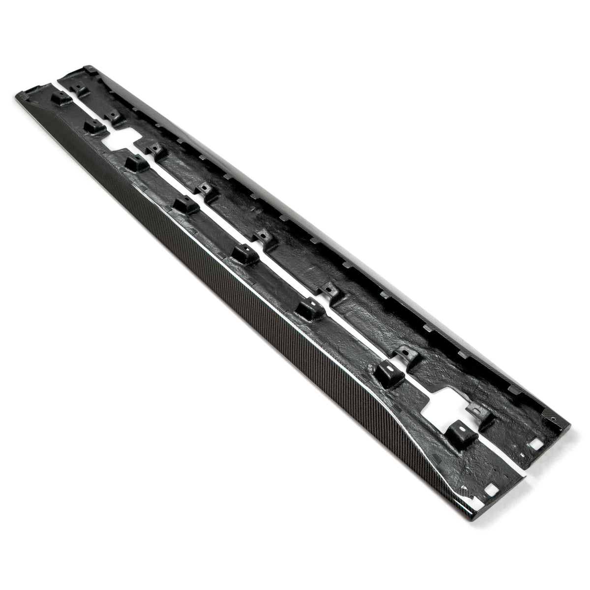 Type-OE carbon fiber side rocker splitters for 2015-2023 Ford Mustang - product view