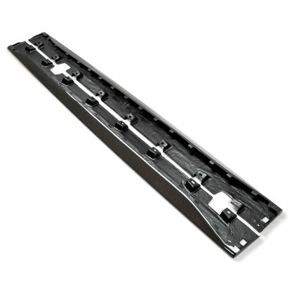 Type-OE carbon fiber side rocker splitters for 2015-2023 Ford Mustang - product view