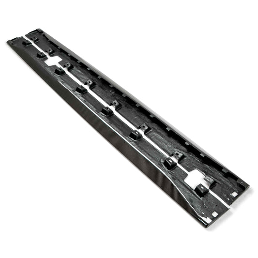 Type-OE carbon fiber side rocker splitters for 2015-2023 Ford Mustang - product view