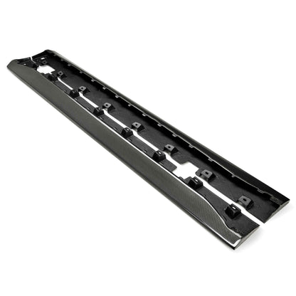 Type-AR carbon fiber side rocker panel splitters for 2015-2023 Ford Mustang - product view