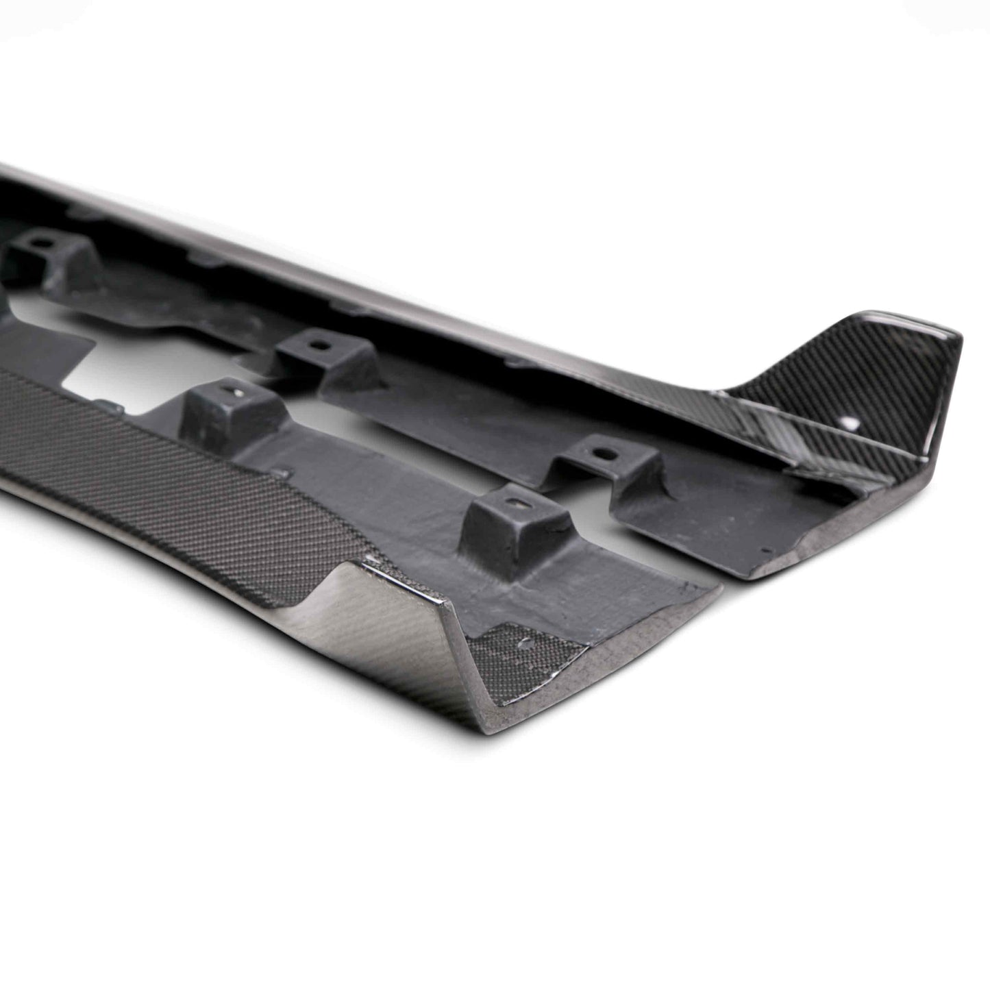 2015-20 MUSTANG SHELBY GT350 CARBON FIBER SIDE ROCKER PANEL SPLITTERS