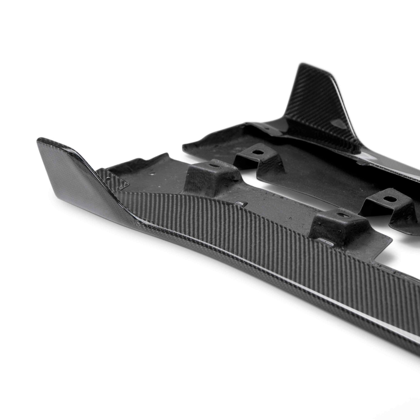2015-20 MUSTANG SHELBY GT350 CARBON FIBER SIDE ROCKER PANEL SPLITTERS