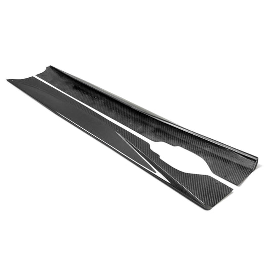 Anderson Composites Type-MB Dry Carbon Fiber Rocker Panels for 2020–2024 Chevrolet Corvette C8 Stingray — view 1