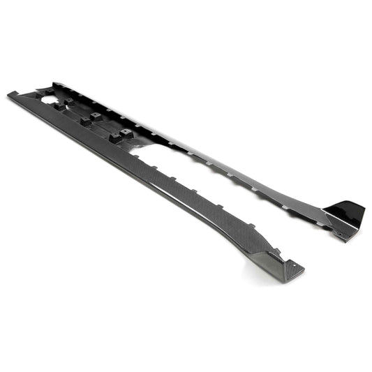 2020-22 MUSTANG SHELBY GT500 CARBON FIBER SIDE ROCKER PANEL SPLITTERS