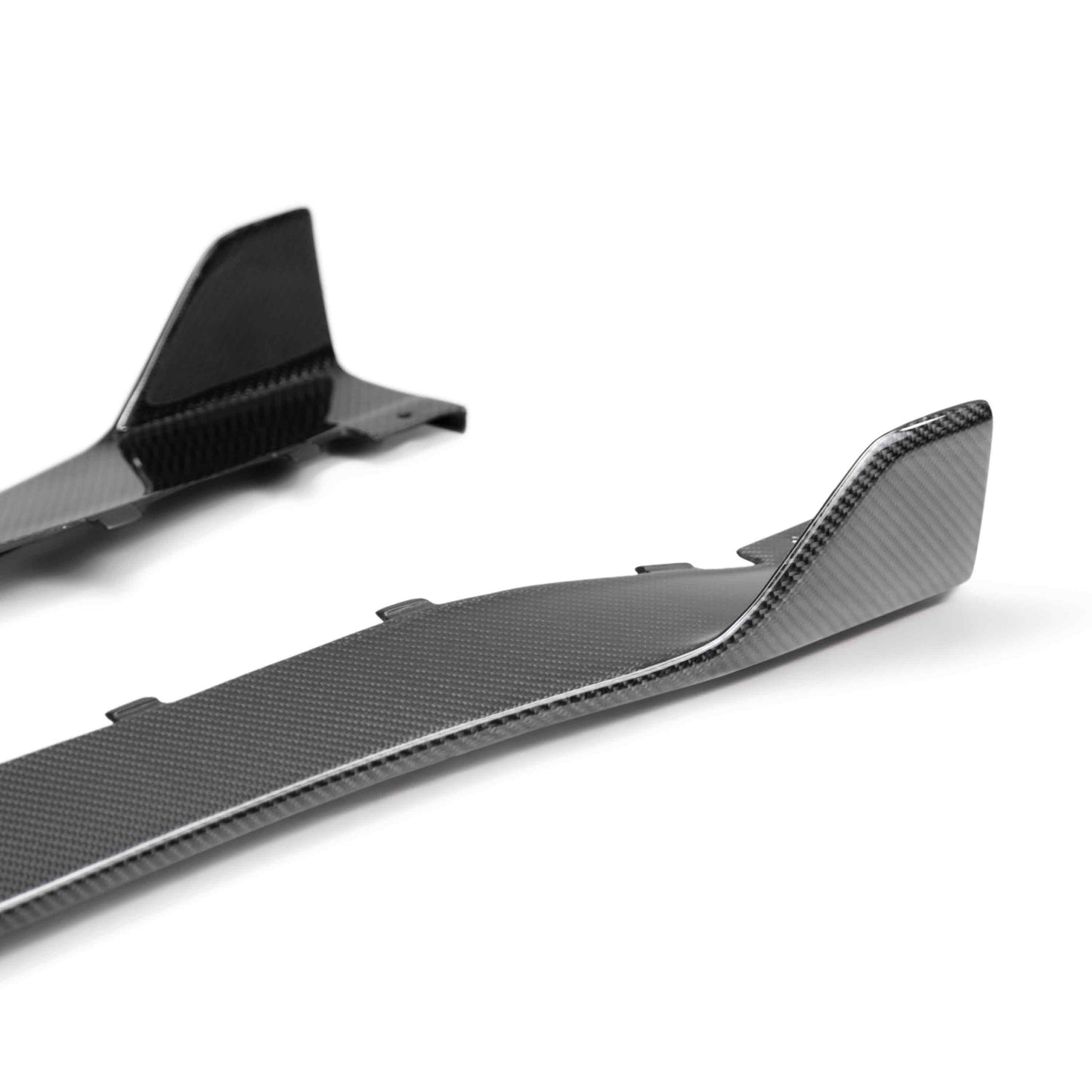 2020-22 MUSTANG SHELBY GT500 CARBON FIBER SIDE ROCKER PANEL SPLITTERS