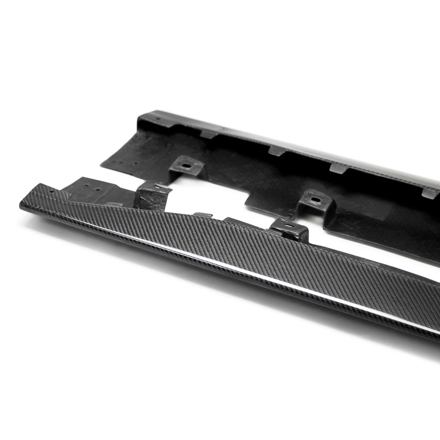 2020-22 MUSTANG SHELBY GT500 CARBON FIBER SIDE ROCKER PANEL SPLITTERS