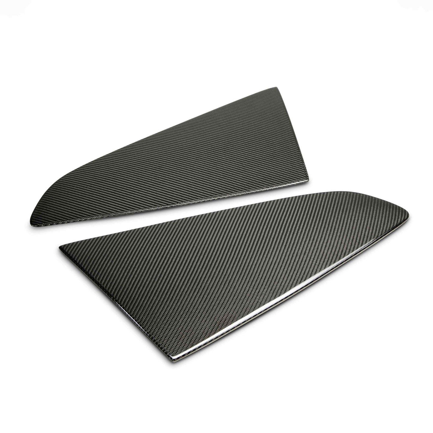 2015-23 MUSTANG CARBON FIBER TYPE-FLAT SIDE WINDOW LOUVERS (PAIR)