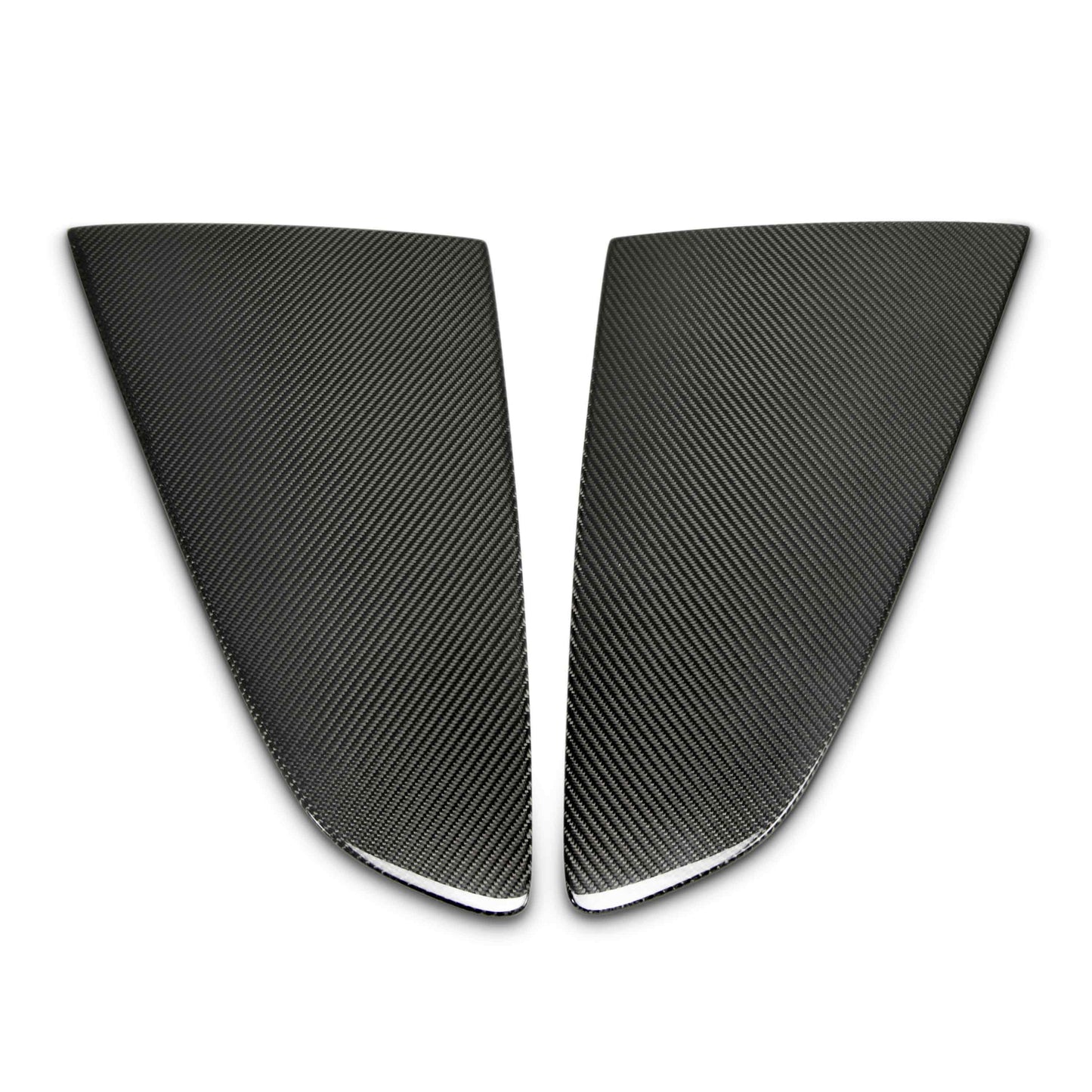 2015-23 MUSTANG CARBON FIBER TYPE-FLAT SIDE WINDOW LOUVERS (PAIR)