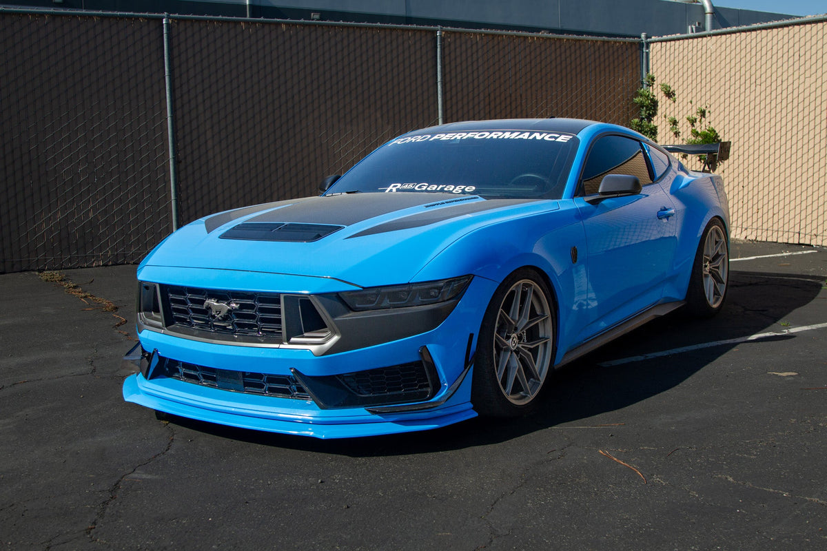 APR Performance front bumper canards on Mustang Dark Horse