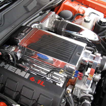 Polished Kenne Bell Mammoth liquid cooled supercharger on HEMI 6.1L