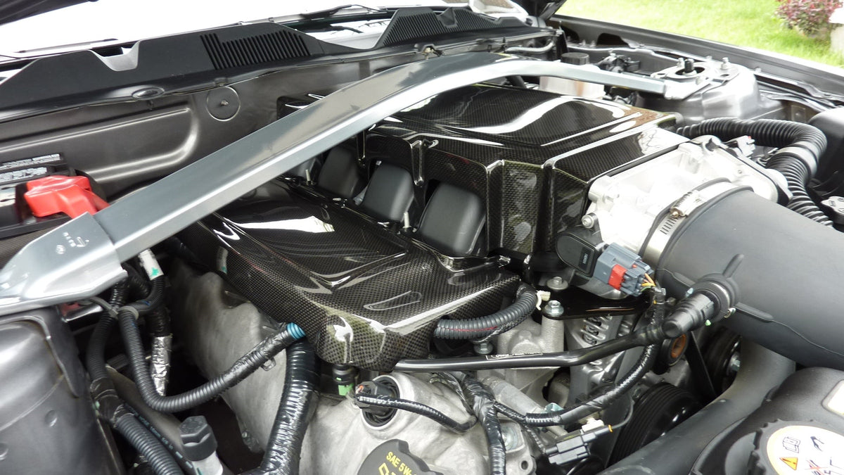 APR carbon fiber 2005–09 Mustang GT engine plenum cover