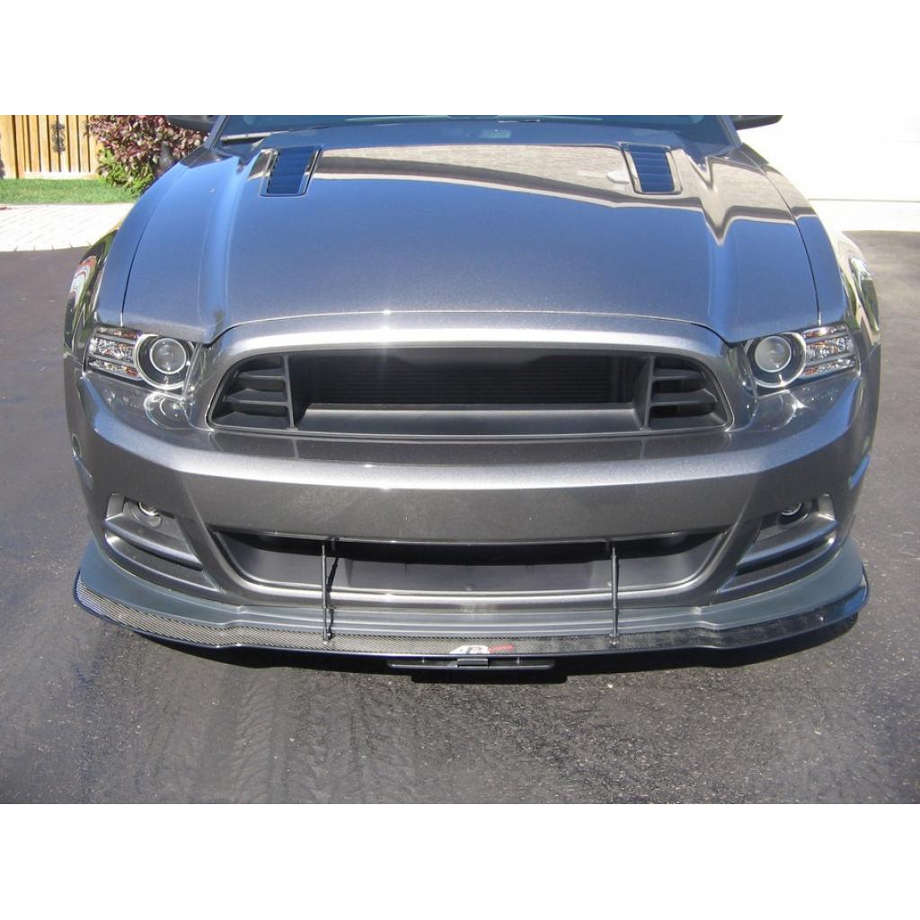 APR carbon fiber front wind splitter for 2011–14 Shelby GT500 with OEM lip