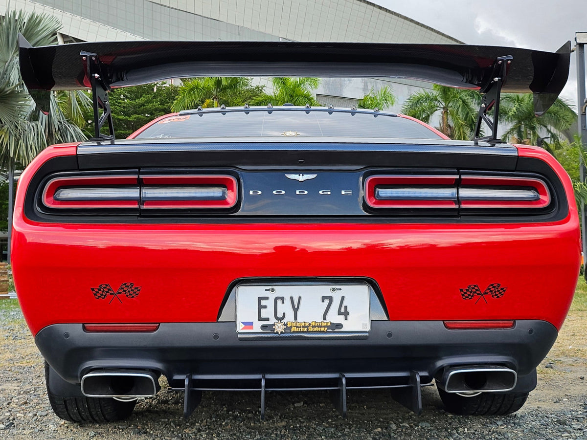 APR GTC-300 67-inch carbon fiber adjustable wing for 2008–15 Dodge Challenger