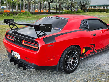 APR GTC-300 67-inch carbon fiber adjustable wing for 2008–15 Dodge Challenger
