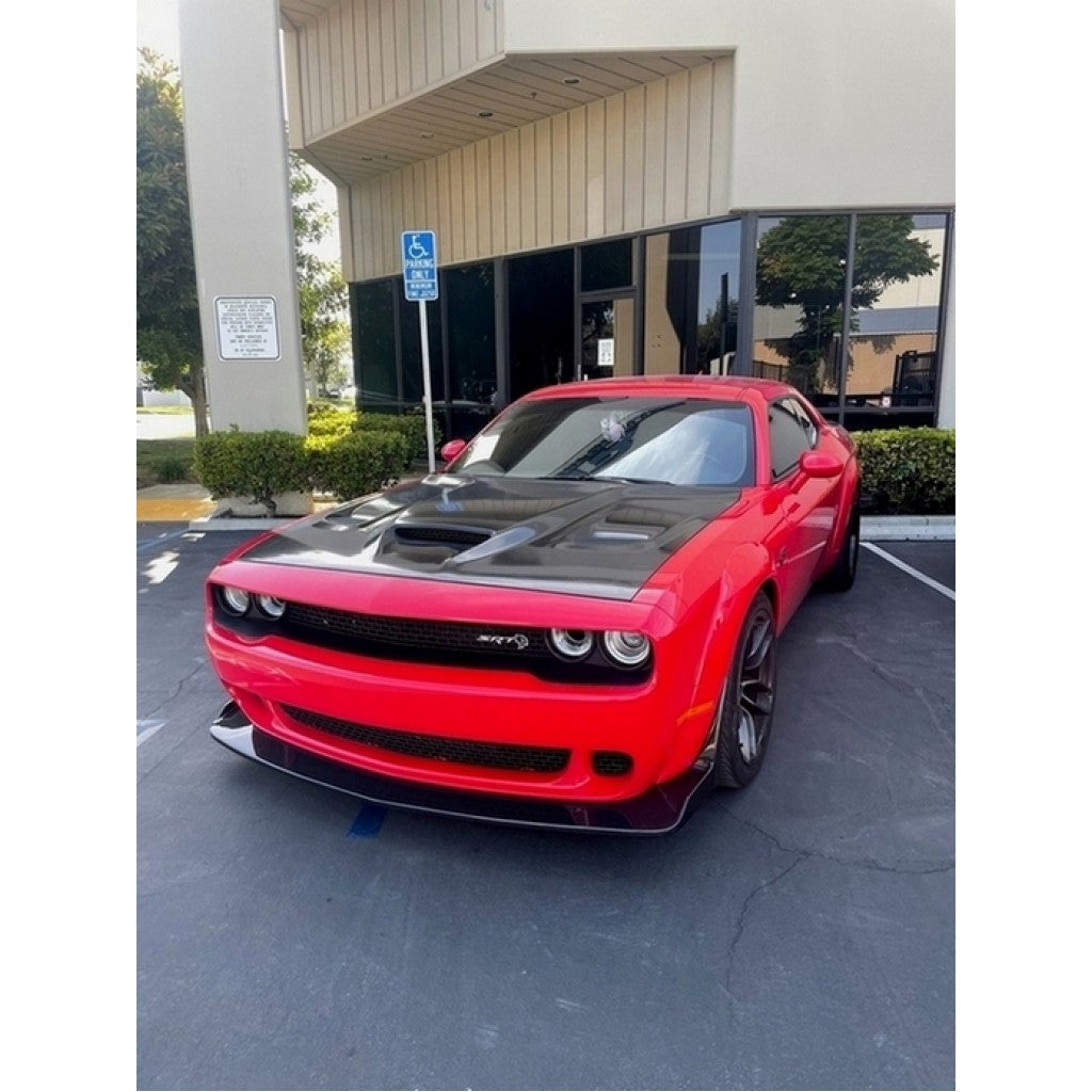 APR carbon fiber front air dam for 2015–23 Dodge Challenger Hellcat Widebody