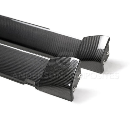 Carbon fiber Challenger Widebody rocker panel, third view