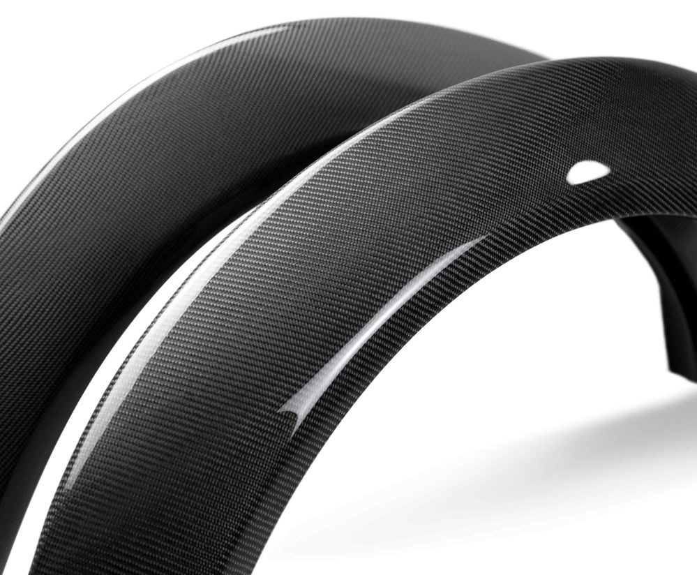 Anderson Composites carbon fiber front fender flares, view 3